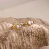 Pendientes de Acero Inoxidable con Forma Ovalada y Circonita para Mujer, Estilo de Lujo Ligero y de Alta Gama, Chapados en Oro de 18 Quilates, Clips para Orejas/Accesorios para Orejas que No se Desvanecen