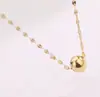 Collar para mujer de acero de titanio chapado en oro rosa con cuentas redondas perforadas estilo coreano accesorios populares al por mayor
