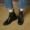 Botines Cortos para Mujer 2026 Otoño/Invierno Nuevos Botines Chelsea de Gama Alta de Nicho Tacón Grueso Tacón Medio Tacón Súper Alto Botas Martin