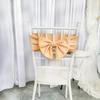 Amazon Transfronterizo Grueso Color Sólido Poliéster Elástico Lazo Hotel Boda Silla de Boda Respaldo Correas Decorativas Al por Mayor