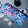 Toalha Esportiva de Academia de Secagem Rápida com Padrão Personalizado, Toalha de Banho para Evento de Maratona com Design Impresso, Absorvente de Cabelo