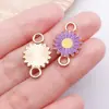 Accesorios para joyería DIY de aleación: Colgantes de flor de goteo de aceite, girasol y margarita para pendientes, collares y llaveros, un superventas transfronterizo