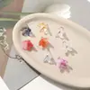 Super hada color antiguo esmalte degradado campana de viento flor colgante diy nicho pendientes pendientes accesorios para el cabello material al por mayor