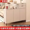 Nuevo modelo de zapatero para entrada de casa, almacenamiento de doble cara integrado en la entrada, adecuado para apartamentos pequeños, mueble divisor de recibidor de sala de estar moderno y simple