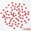 Fondo plano Super Flash Rojo de Año Nuevo Forma Especial Diamante para Uñas Vidrio Rhinestone Mixto Mini Corazón Broca para Uñas al por Mayor