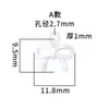Prata Esterlina S925 Prata Lisa Estilo K Estilo Ins Pingente de Laço Prata DIY Material para Pulseira com Contas Colar Acessórios de Prata