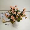 Flores Artificiais para Decoração de Casa e Loja, Rosas Pequenas, 21 Cabeças, Alegria de Outono, Pequenas Flores de Seda, Decoração de Quarto de Casamento, Flores Secas