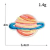 Etiqueta de Bordado por Computadora Serie Planetas del Universo Parche de Tela Aplicación de Bordado de la Tierra Accesorios para Ropa Parche Insignia DIY