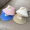 Sombrero de sol para niños con protección solar, diseño de oso, para verano, para exteriores, con parte superior vacía, ala grande, plegable, protección UV para niños y niñas