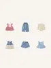 2026 Nuevo Conjunto para Niñas Estilo Coreano Chic Moda Ropa Infantil Dos Piezas Venta al por Mayor de Fábrica