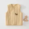 Chaleco para Bebé para Ropa Exterior de Otoño e Invierno, Pinza Parcial de Pony para Bebé Recién Nacido, Tipo Algodón Delgado un Chaleco Infantil, Ropa Interior Caliente