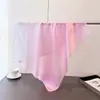 Lenço Quadrado Estampado Estilo Simples Degradê Xale Lenço de Pescoço Toque de Luxo Lenço Quadrado Pequeno para Amarrar Lenço de Cabeça Lenço de Seda Lenço