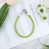 Bolso de Mano de Moda Creativo y Versátil de Cuero de PU con Correa de Muñeca y Correa de Hombro Única Accesorios para Bolsa de Tejido DIY Modificación