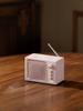 Nueva tarjeta de altavoz Bluetooth con ruido blanco, retro, pequeño televisor, subwoofer Bluetooth para dormir, regalo, radio estéreo