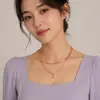 Nueva joyería de comercio exterior europea y americana, collar creativo simple, gargantilla con personalidad, collar punk exagerado redondo de doble espalda