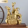 Venta al por mayor del fabricante Adornos auspiciosos de tres ovejas de cobre Oveja de cobre Oveja del zodiaco Adornos de cobre Artesanías auspiciosas de tres ovejas