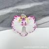 Pinza para el pelo de una sola cabeza con simulación de Phalaenopsis 3D, estilo europeo, con forma de mariposa y flor, accesorios para el pelo, tocado DIY, pinza de pico de pato, pinza lateral