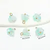 Novo Pingente Pequeno de Lírio-do-Vale de Vidro Gradiente Transparente Flor Charme Acessórios para Brincos Pulseira DIY Em Estoque