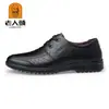Sapatos Casuais de Couro Aumentadores de Altura para Homens Idosos no Atacado 2026, Cadarço de Couro Genuíno, Sola Macia, Sapatos para Pais de Meia-Idade 80119
