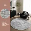 Alfombra Redonda Alfombrilla para Suelo de Silla de Ordenador Sensación de Alta Gama Sala de Estar Dormitorio Cojín para Silla Giratoria Habitación de Estudio en Casa Alfombrilla Aislante de Sonido para Pies