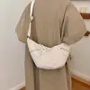 Novedad Otoño 2026 Gran Capacidad Ligera Casual Bolso Croissant Bolso de Luna para Mujer Bolso Cruzado de Hombro Único para Mujer