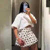 Comercio Exterior Transfronterizo Ropa de Mujer Estilo Europeo y Americano Za Aliexpress Venta Caliente Moda Primavera y Verano Versátil Pantalones Falda Globo de Lunares