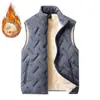 Chaleco de moda y simple estilo estándar Ins, versátil, nuevo 2026, grueso con forro de polar, cuello alto para adolescentes en invierno