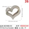 Pinza para el Cabello Mediana con Forma de Corazón para Sujetar Coletas Altas, Pasador para el Cabello para Mujer, Accesorio para el Cabello para la Parte Posterior de la Cabeza, Pinza para el Cabello con Forma de Corazón