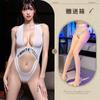 Mono Ting Xiang nocturno lencería sexy cuello halter V profundo bikini lencería transparente mallas de fitness dead water