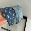 Diadema de Mezclilla Vintage Desgastada para Mujer, Versátil, que Aumenta la Altura, de Ala Ancha, Accesorio para el Cabello de Alta Gama para Salir