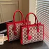 Bolsa de Boda Nueva Transfronteriza 2026 con Diseño de Gran Capacidad, Bolso de Mano Rojo, Bolso de Novia para Mujer, Bolso Tote de un Solo Hombro