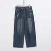 Jeans Modelador Cintura Alta Feminino Plus Size, Novo Estilo Inverno, Corpo Triângulo Invertido, Calça Wide Leg Inspirada em Design para Mulheres Curvilíneas