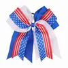Festival Festivo del Día de la Independencia Estadounidense Lazo Elástico para el Cabello Accesorio para el Cabello Banda para el Cabello de Doble Capa Adorno para la Cabeza Infantil