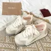 Estilo Campus Versátil Malha Respirável Tênis de Lona Feminino 2026 Verão Novo Sapatos Brancos Sola Grossa Casual Esportivo Tênis de Treino Alemão