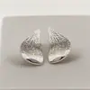 Pendientes Redondos Geométricos con Patrón Irregular Retro Simple, Pendientes con Diseño Elegante y Único, Accesorios para Orejas Versátiles y Elegantes
