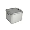 Caja Metálica Cuadrada con Cierre a Presión para Guardar Café, Dulces, Té, Caja Metálica con Cierre, Molde Metálico para Pastel de Piña con Pestillo
