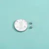 Mini Cuentas de Oliva Plata de Ley S925 Cuentas de Mijo Separador Pulsera de Cristal Pulsera de Perlas Cuentas Sueltas Grano de Arroz Accesorios de Bricolaje