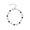 Versión coreana de pulsera de corazón de cristal literario Mori chapada en plata para mujer Pulsera de corazón de circonita de diamante joyería simple al por mayor