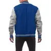 Jaqueta de baseball europeia transfronteiriça tamanho novo Amazon masculina cardigã esportivo casual jaqueta suéter de botão com forro de fleece