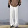 Outono de 2026 Novo Estilo Coreano Simples Calça Masculina Drapeada Modelagem Solta Tamanho Grande Reta Casual HK9711
