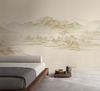 Elegante Paisaje Sala de Estar Estudio Fondo de Pantalla Estilo Chino Moderno Mural de Tinta Ecológico Decorativo Revestimiento de Pared Continuo