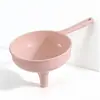 Embudo Divertido de Paja de Trigo para el Hogar con Asa Embudo Antiderrames para Verter Vino Embudo Separador Dispensador Plástico Cocina Fabricante de Alcohol