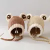 Gorro de Bebé Otoño e Invierno Protección para las Orejas Moda para Niña Gorro de Felpa Tejido Resistente al Viento y Cálido para Invierno Gorro de Lana para Niña