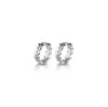 Pendientes de Plata de Ley S925 de Shenzhen Estilo Mori para Mujer Pendientes Frescos de Rama de Olivo Simples de Moda Compactos Elegantes Hoja Oreja