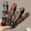 Diadema Retro Maillard Nueva de Otoño e Invierno, Diadema Retorcida de Estilo Universitario de Gama Alta, Tocado para Peinado de Alta Presión Craneal