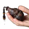 Pieza de Mano de Calabaza Tallada de Dragón de Madera de Águila con Múltiples Niños y Bendiciones, Colgante de Talla de Madera para Colgar o Juego Portátil, Adorno Artesanal