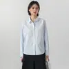 Camisa de Manga Larga para Mujer Otoño e Invierno con Botones Ocultos