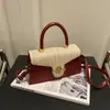 Bolso de Hombro Nuevo Estilo Chino de Moda y Exquisito para Mujer, Bolso de Mano Versátil de Moda con Cierre de Solapa, Bolso Cruzado Retro Texturizado Informal