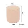 Copo de Vela Amazônia com Esmalte Colorido Pote de Vela Redondo Estilo Ins Pote de Cerâmica para Aromaterapia Doméstica Vela de Cera Copo de Cerâmica com Tampa de Cerâmica