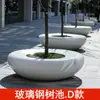 Assentos de Piscina de Árvore em Fibra de Vidro, Cadeiras de Lazer Personalizadas para Shoppings, Paisagismo para Imóveis Residenciais em Jardins, Bancos Grandes Externos de Formato Especial